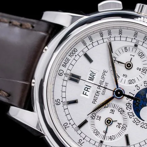 Patek Philippe Perpetual Calendar Chronograph 5970G-001 40mm White gold Silver 5