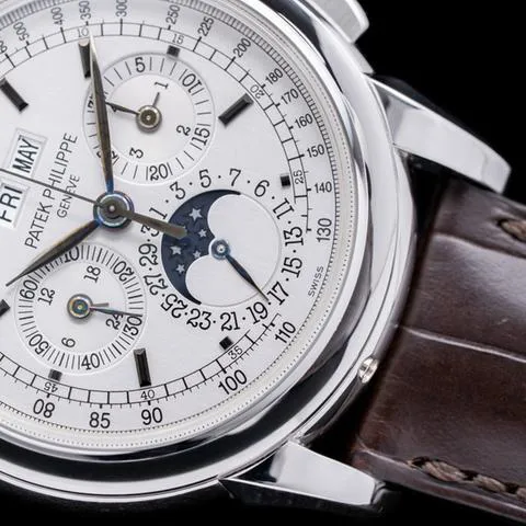 Patek Philippe Perpetual Calendar Chronograph 5970G-001 40mm White gold Silver 6