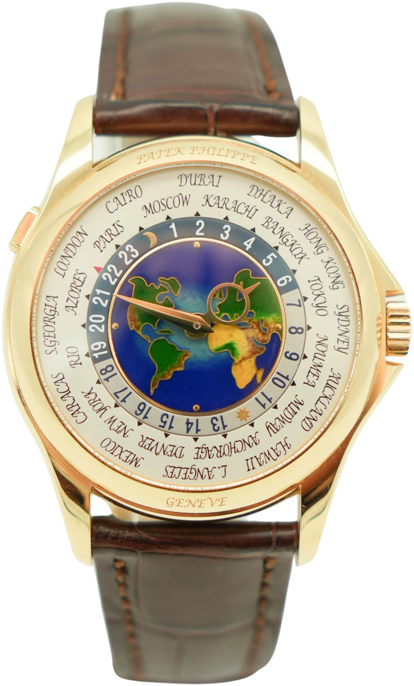 Patek Philippe World Time 5131J-001 Yellow gold White