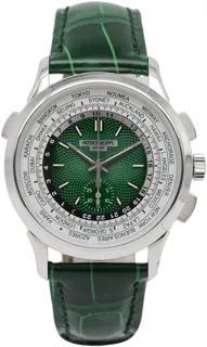 Patek Philippe World Time Chronograph 5930P-001 39.5mm Platinum Green