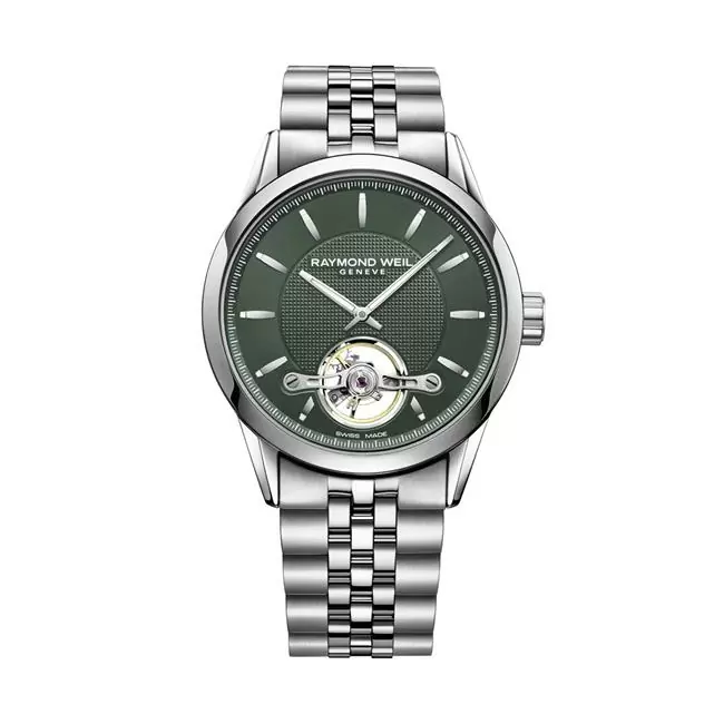 Raymond Weil Freelancer 1063163 40mm Stainless steel Green