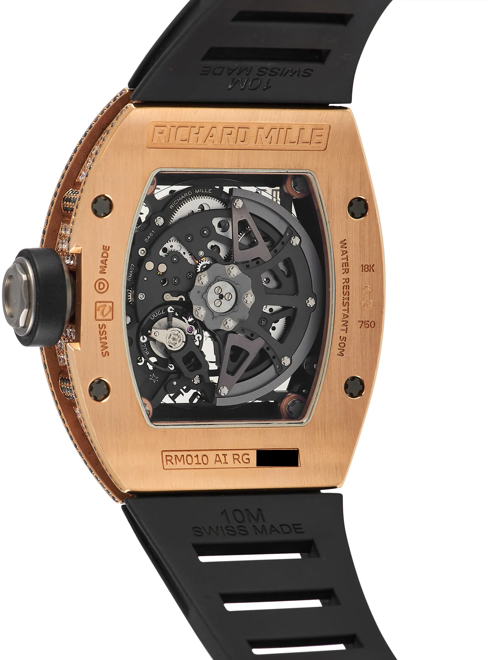 Richard Mille RM 010 RM010 AI RG 49mm Rose gold and 18k rose gold Skeletonized 2