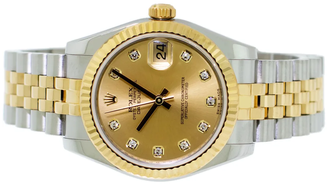 Rolex Datejust 31 178273 31mm Yellow gold and Stainless steel and 18k yellow gold Champagne Diamond Dial 6