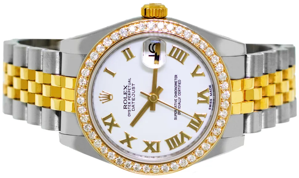 Rolex Datejust 31 178273 31mm Yellow gold and Stainless steel and 18k yellow gold White Roman Dial 6