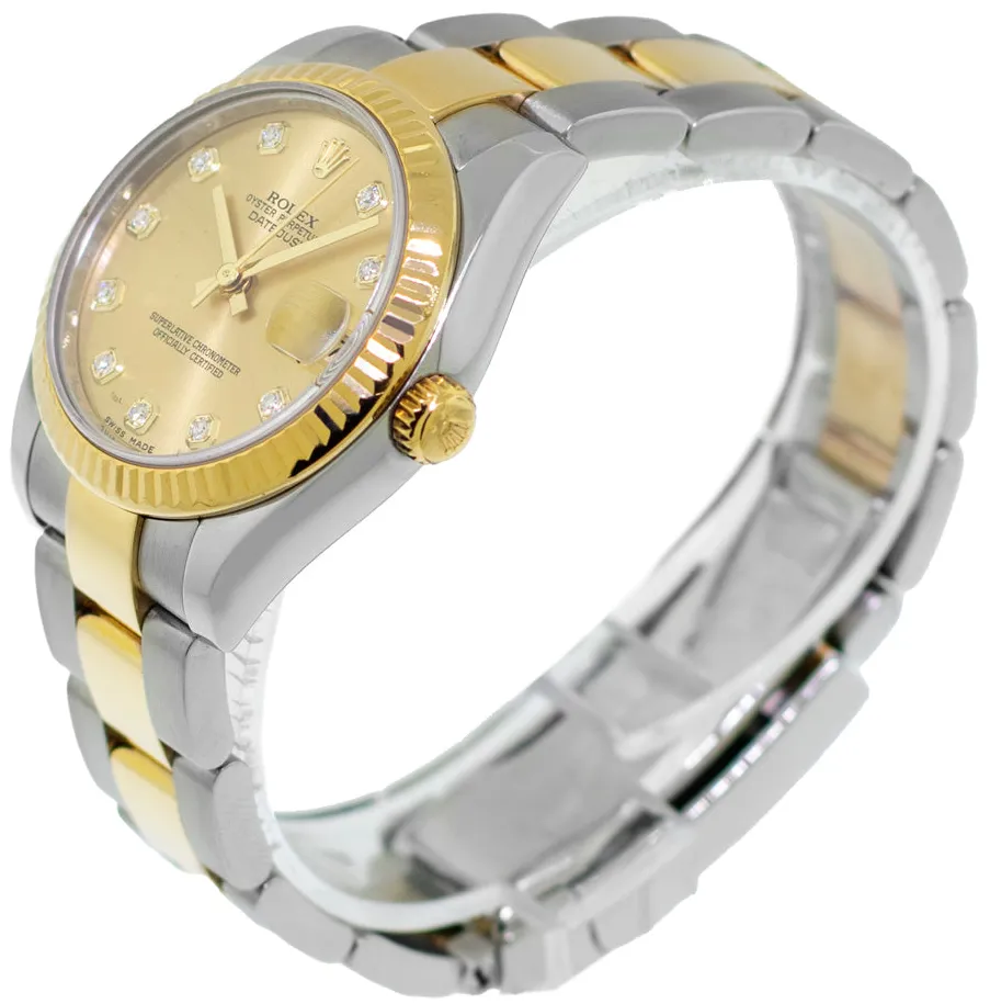 Rolex Datejust 31 178273 31mm Yellow gold and Stainless steel and 18k yellow gold Champagne Diamond Dial 3