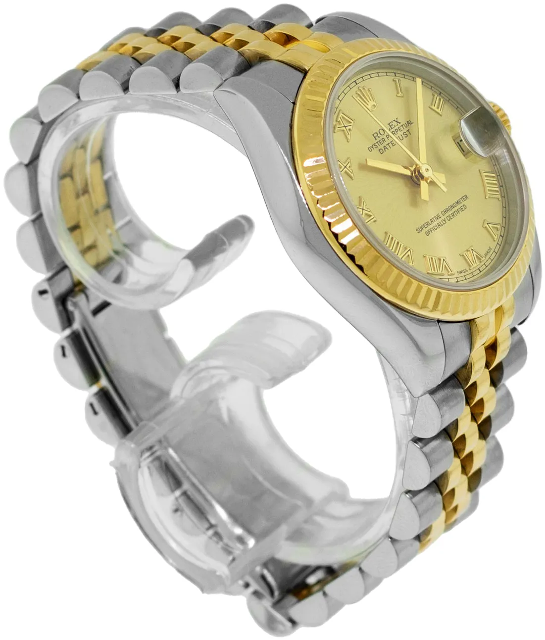 Rolex Datejust 31 178273 31mm Yellow gold and Stainless steel and 18k yellow gold Champagne Roman Dial 5