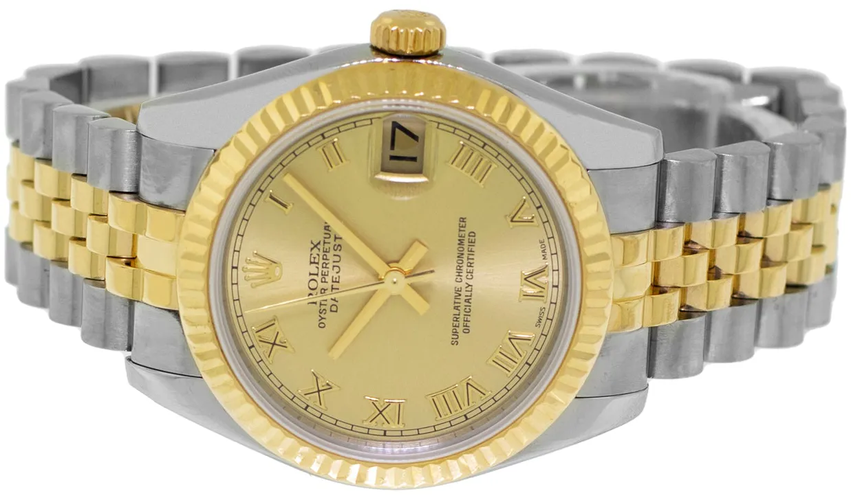 Rolex Datejust 31 178273 31mm Yellow gold and Stainless steel and 18k yellow gold Champagne Roman Dial 6