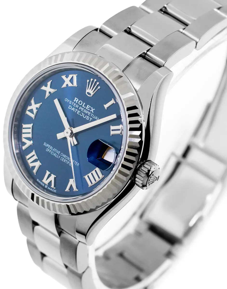 Rolex Datejust 31 278274 31mm White gold and Stainless steel and 18k white gold Blue Roman D
ial