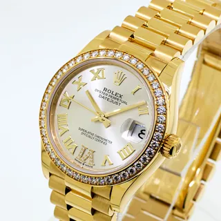 Rolex Datejust 31 278288 18k yellow gold Silver