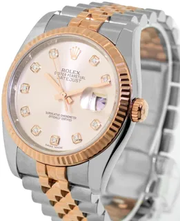 Rolex Datejust 36 116231 Stainless steel and 18k rose gold Pink Diamond Dial