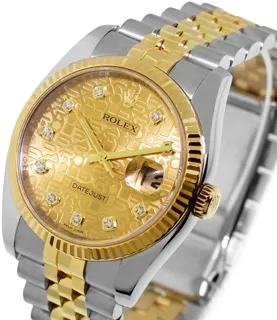 Rolex Datejust 36 116233 Stainless steel and 18k yellow gold Champagne