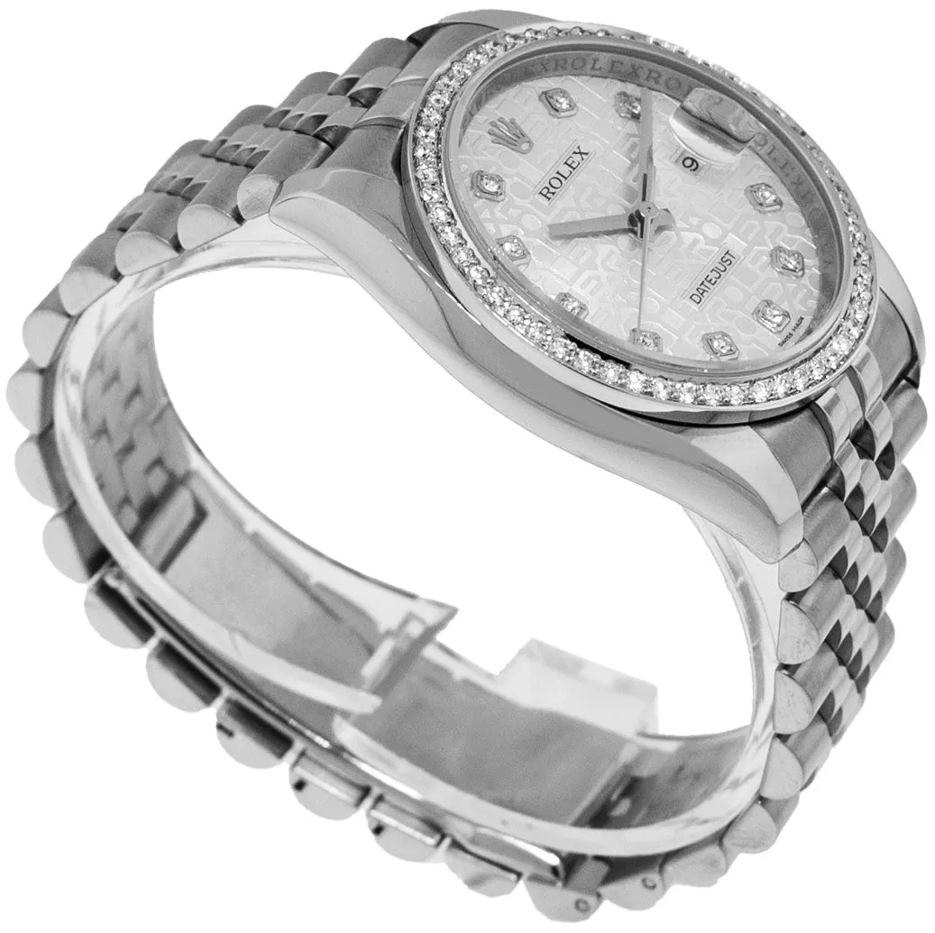 Rolex Datejust 36 116234 36mm Stainless steel Silver Diamond Dial (Factory) 5