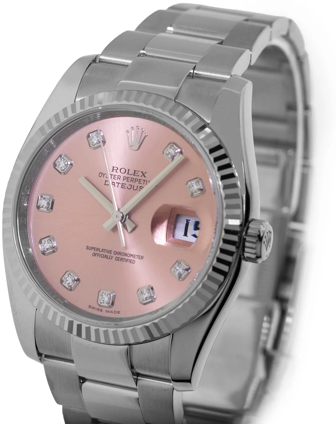 Rolex Datejust 36 116234 36mm White gold and Stainless steel and 18k white gold Rose