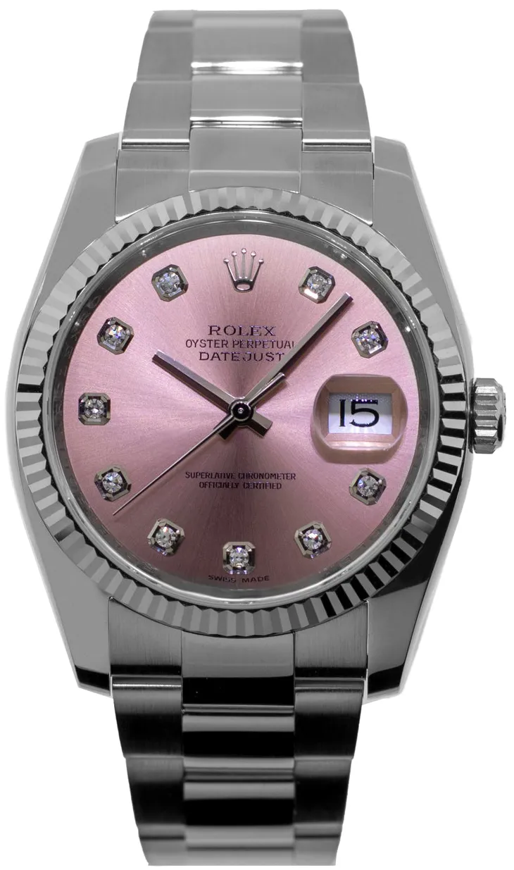 Rolex Datejust 36 116234 36mm White gold and Stainless steel and 18k white gold Rose 2