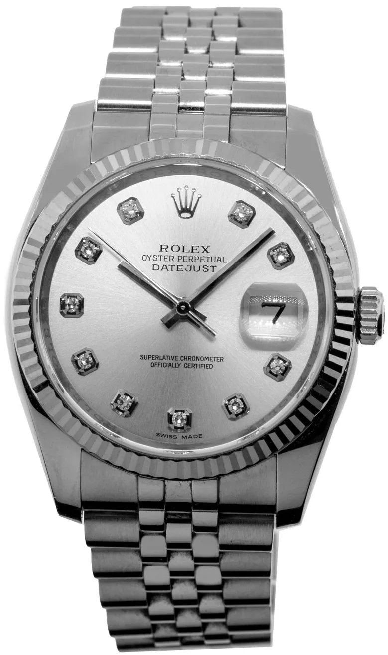 Rolex Datejust 36 116234 36mm White gold and Stainless steel and 18k white gold Silver 2