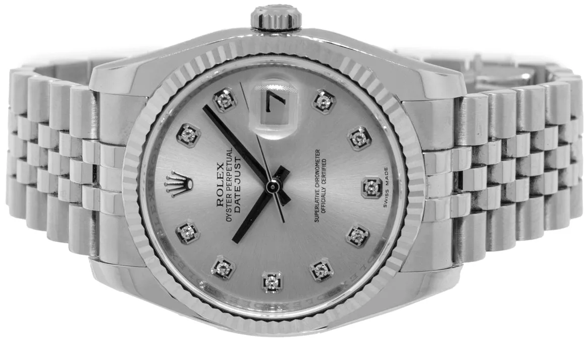 Rolex Datejust 36 116234 36mm White gold and Stainless steel and 18k white gold Silver 6