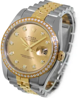 Rolex Datejust 36 116243 Stainless steel and 18k yellow gold Champagne