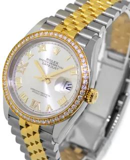 Rolex Datejust 36 126283RBR Stainless steel and 18k yellow gold Silver