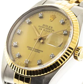 Rolex Datejust 36 16013 Stainless steel and 18k yellow gold Champagne