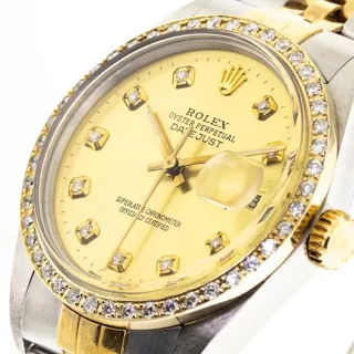 Rolex Datejust 36 16013 Stainless steel and 18k yellow gold Champagne