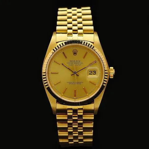 Rolex Datejust 36 16018 36mm Yellow gold Champagne