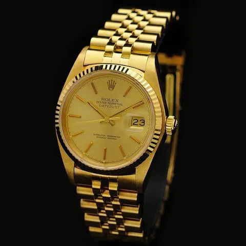 Rolex Datejust 36 16018 36mm Yellow gold Champagne 2