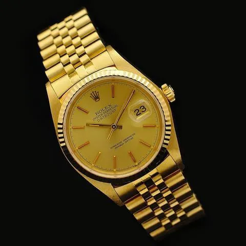 Rolex Datejust 36 16018 36mm Yellow gold Champagne 3