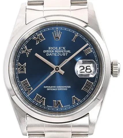 Rolex Datejust 36 16200 36mm Stainless steel Blue