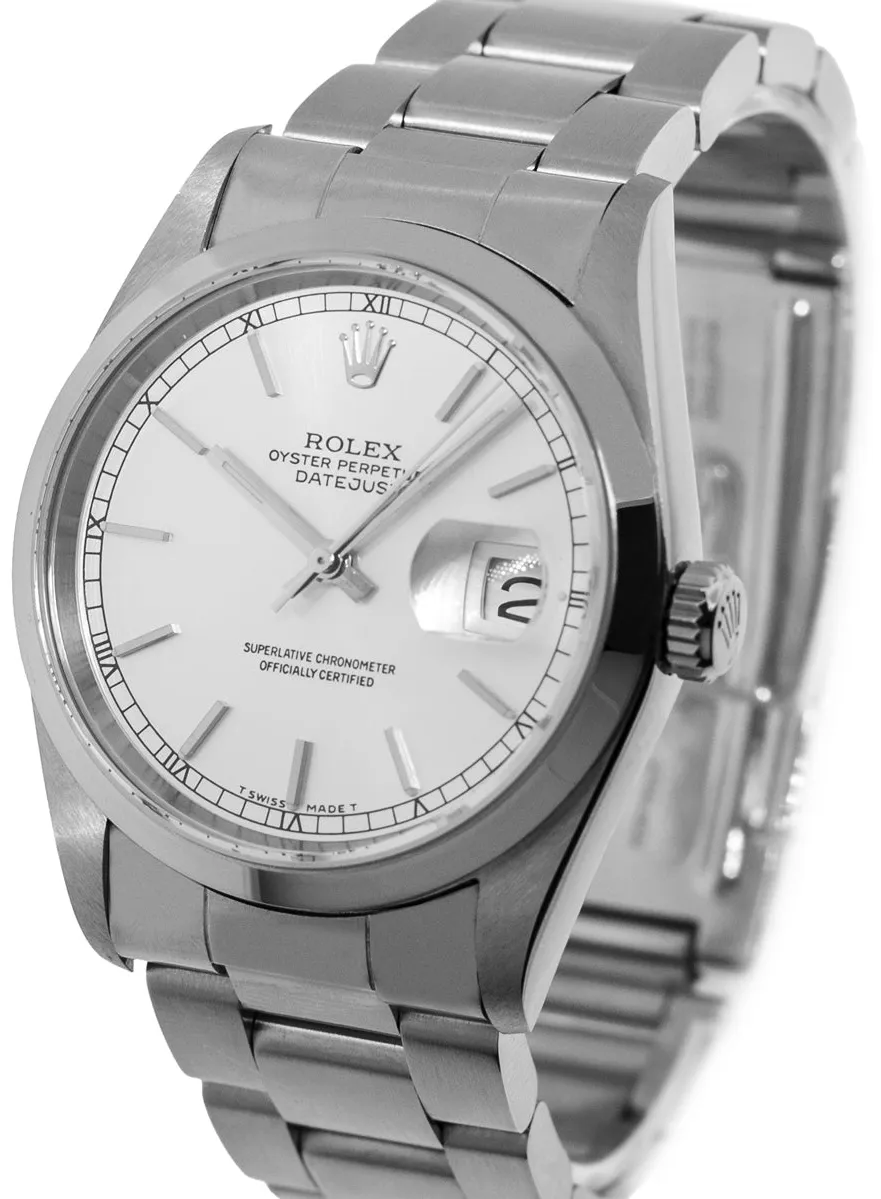 Rolex Datejust 36 16200 36mm Stainless steel Silver