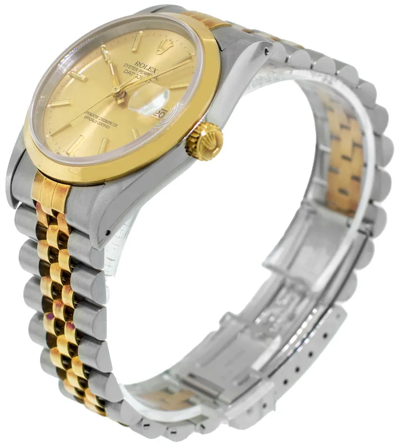 Rolex Datejust 36 16203 36mm Yellow gold and Stainless steel and 18k yellow gold Black 3