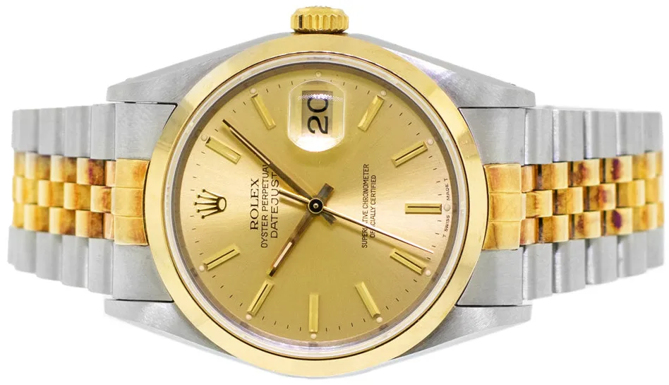 Rolex Datejust 36 16203 36mm Yellow gold and Stainless steel and 18k yellow gold Black 6