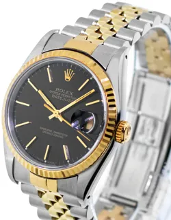 Rolex Datejust 36 16233 Stainless steel and 18k yellow gold Black