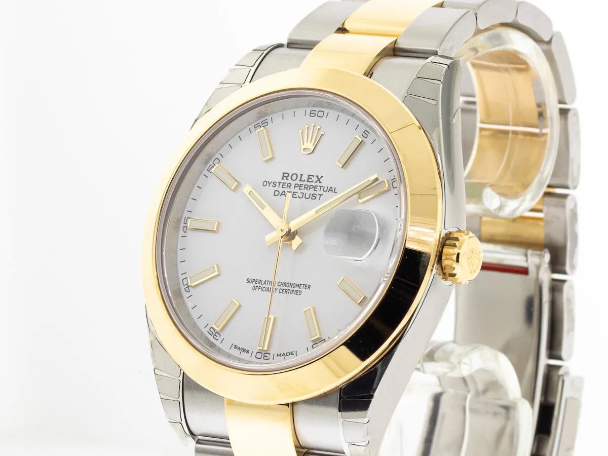 Rolex Datejust 41 126303 41mm Yellow gold and Stainless steel and 18k yellow gold White 2