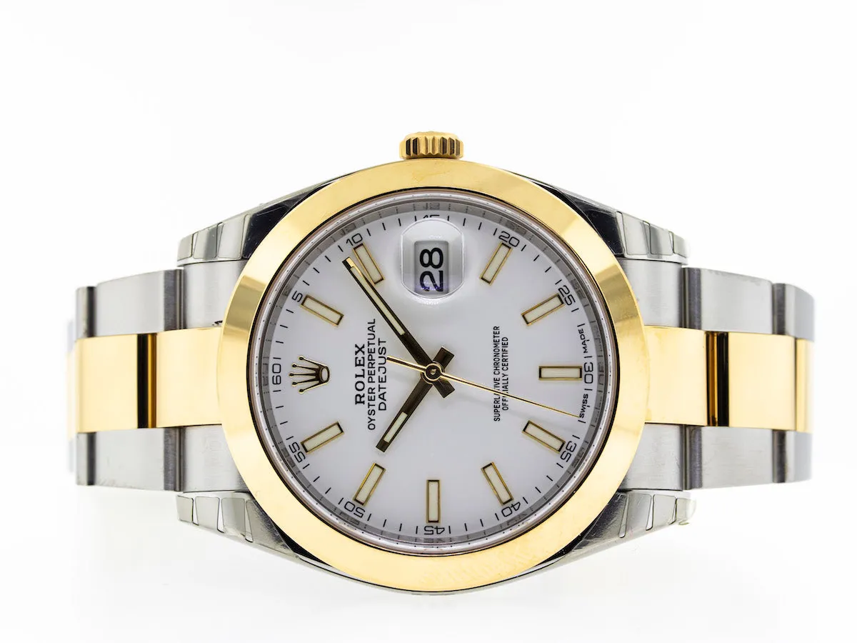 Rolex Datejust 41 126303 41mm Yellow gold and Stainless steel and 18k yellow gold White 7