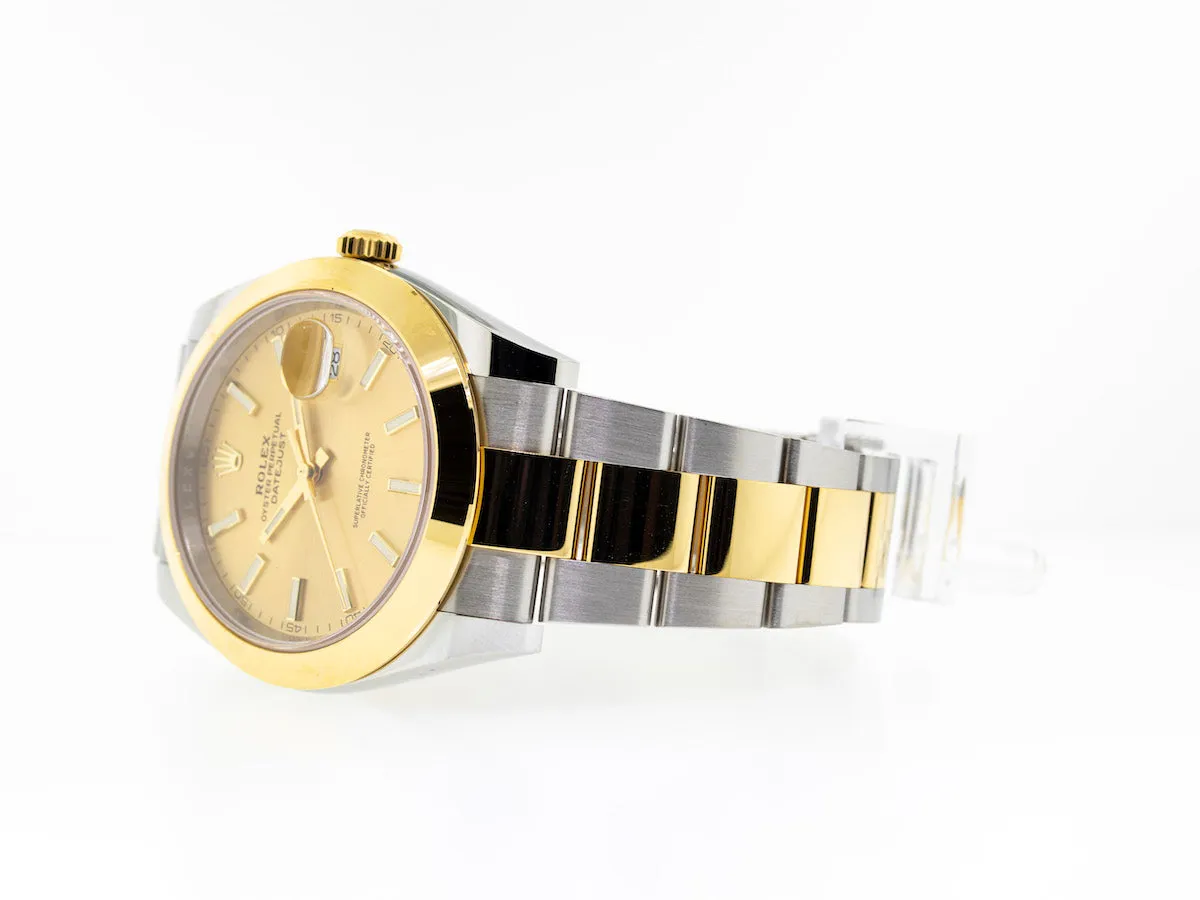 Rolex Datejust 41 126303 41mm Yellow gold and Stainless steel and 18k yellow gold Champagne Stick Dial 7