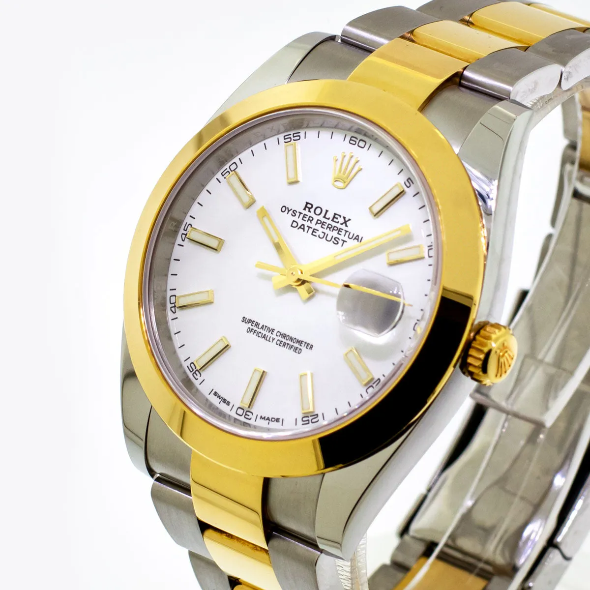 Rolex Datejust 41 126303 41mm Yellow gold and Stainless steel and 18k yellow gold White Index Dial