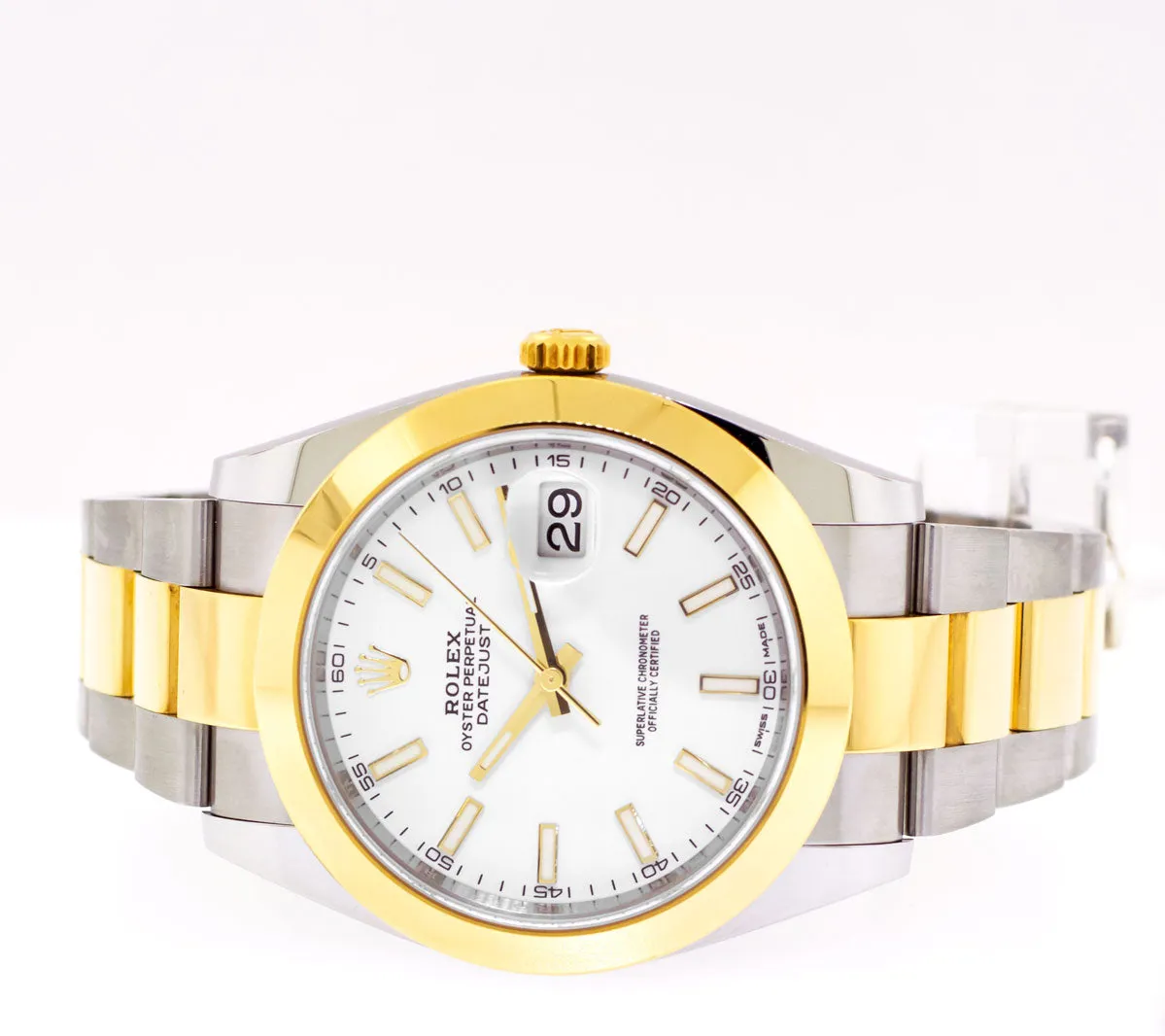 Rolex Datejust 41 126303 41mm Yellow gold and Stainless steel and 18k yellow gold White Index Dial 6