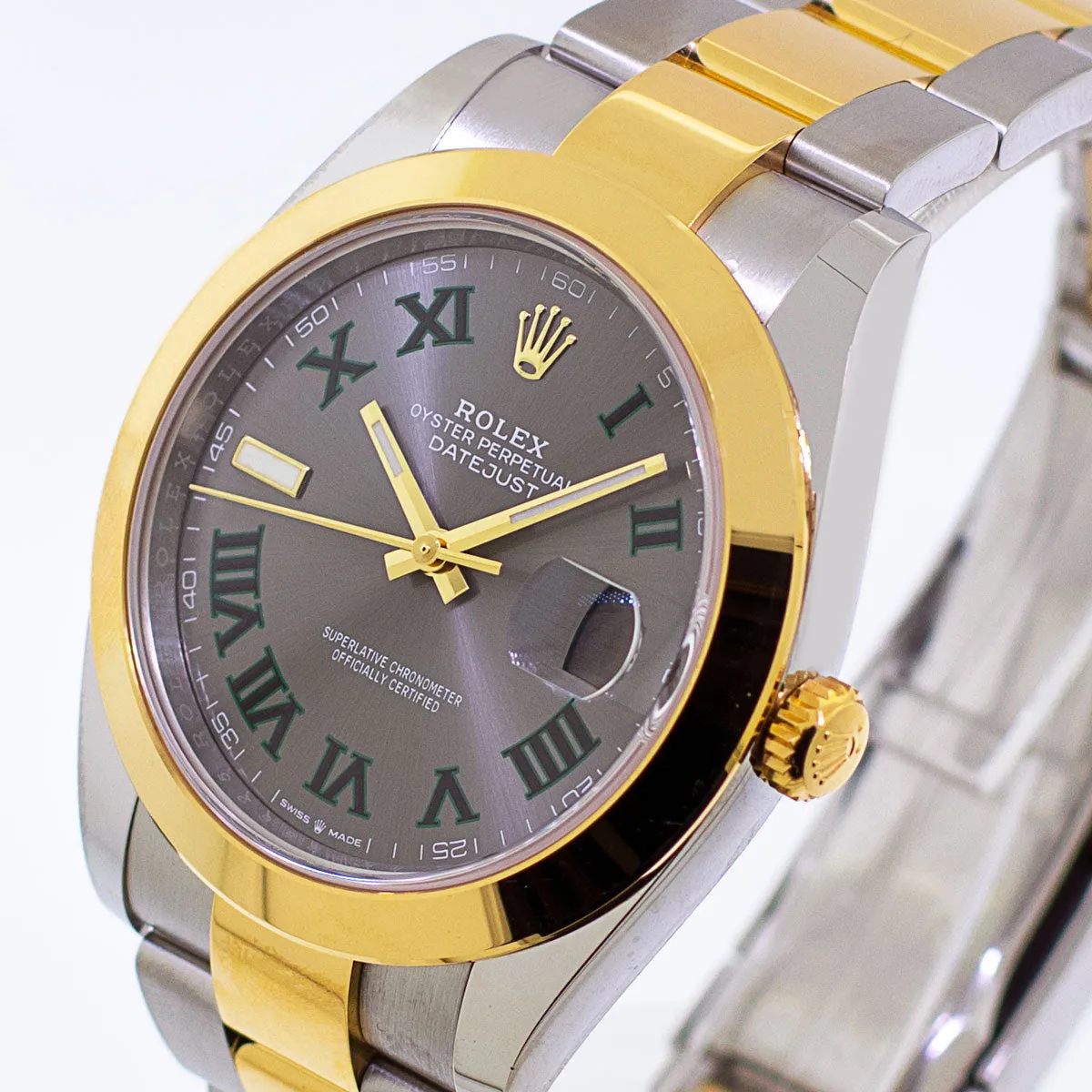 Rolex Datejust 41 126303 41mm Yellow gold and Stainless steel and 18k yellow gold "Wimbledon" Dial