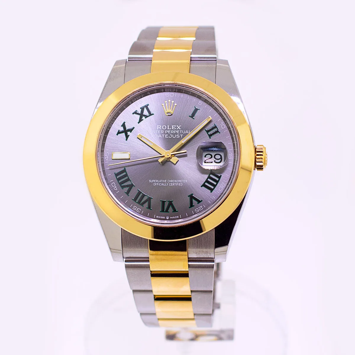 Rolex Datejust 41 126303 41mm Yellow gold and Stainless steel and 18k yellow gold "Wimbledon" Dial 2