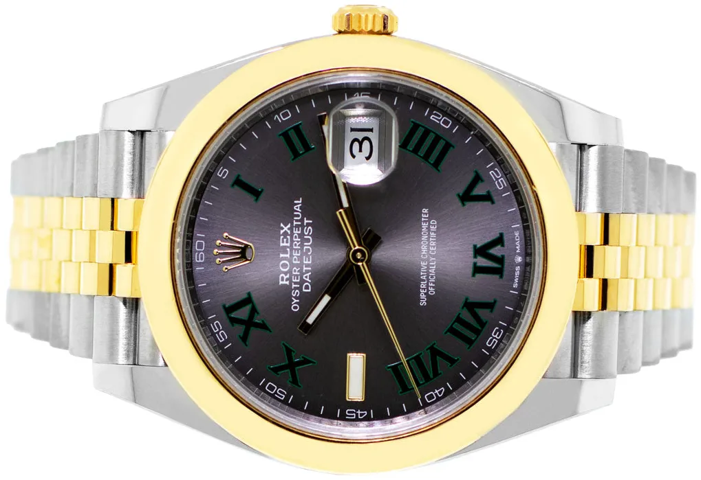 Rolex Datejust 41 126303 41mm Yellow gold and Stainless steel and 18k yellow gold "Wimbledon" Dial 6