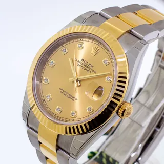 Rolex Datejust 41 126333 Stainless steel and 18k yellow gold Champagne