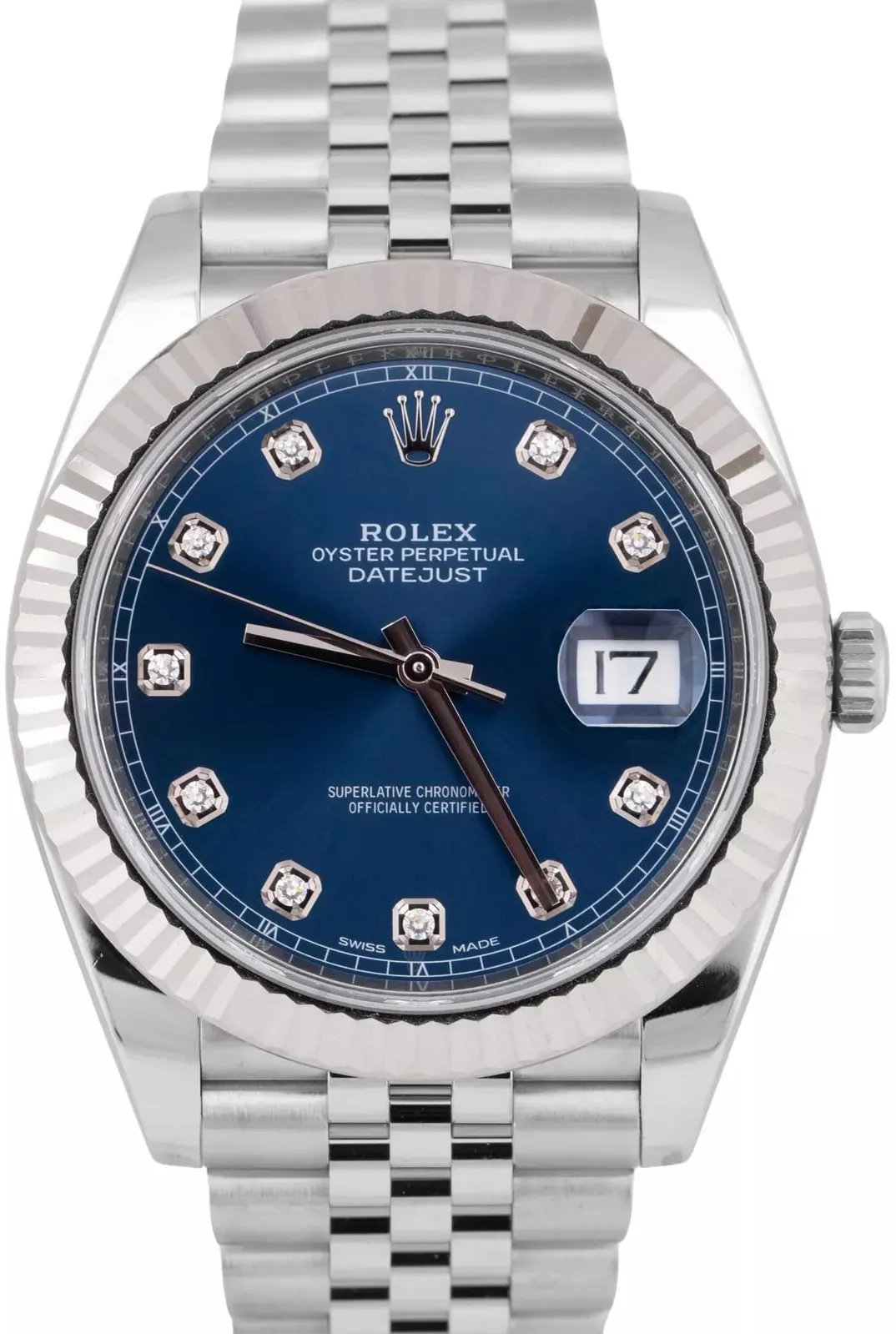 Rolex Datejust 41 126334-0016 41mm White gold and Oystersteel Blue