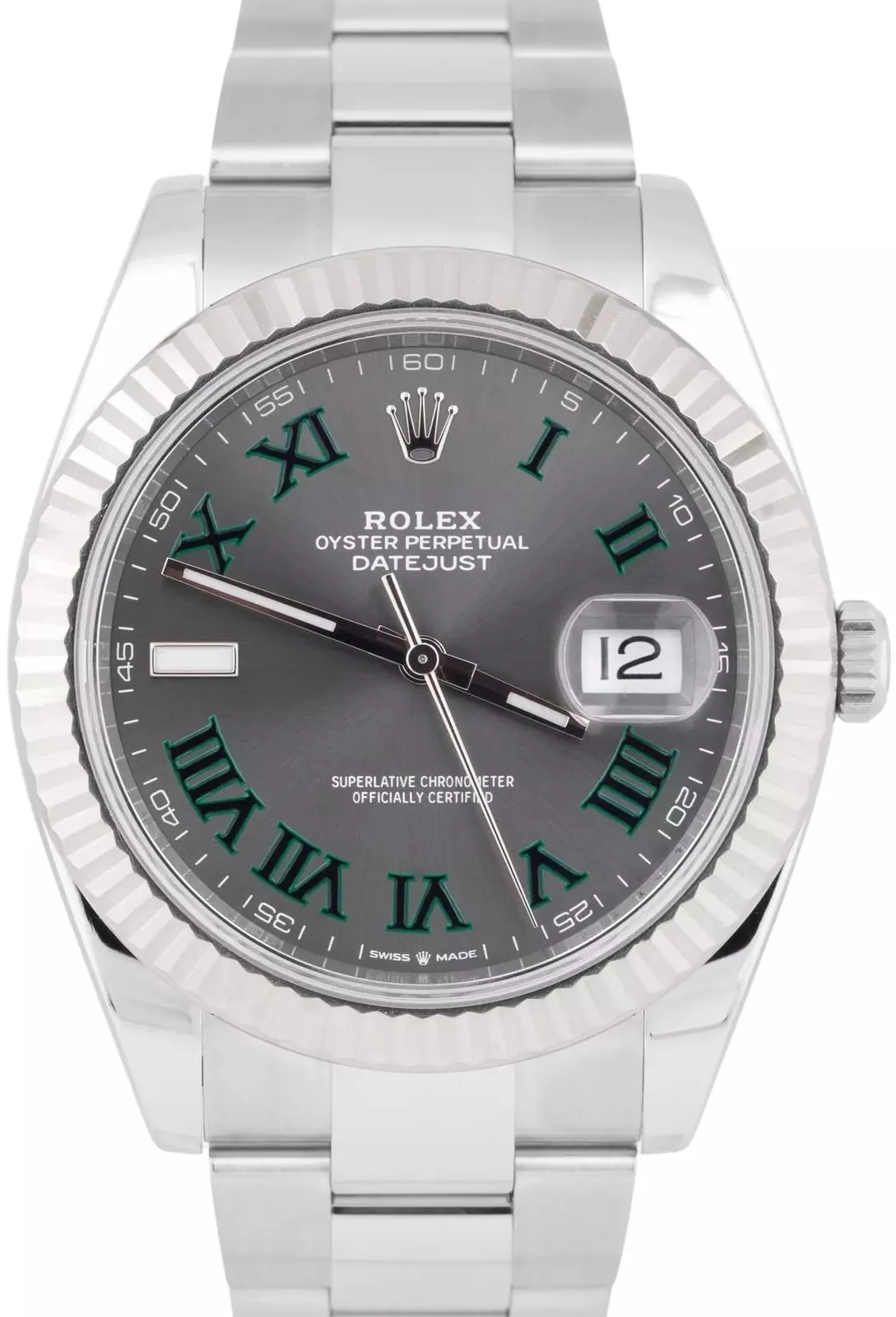 Rolex Datejust 41 126334-0021 41mm White gold and Oystersteel Gray