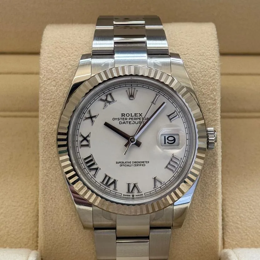 Rolex Datejust 41 126334-0023 41mm White gold and Oystersteel White