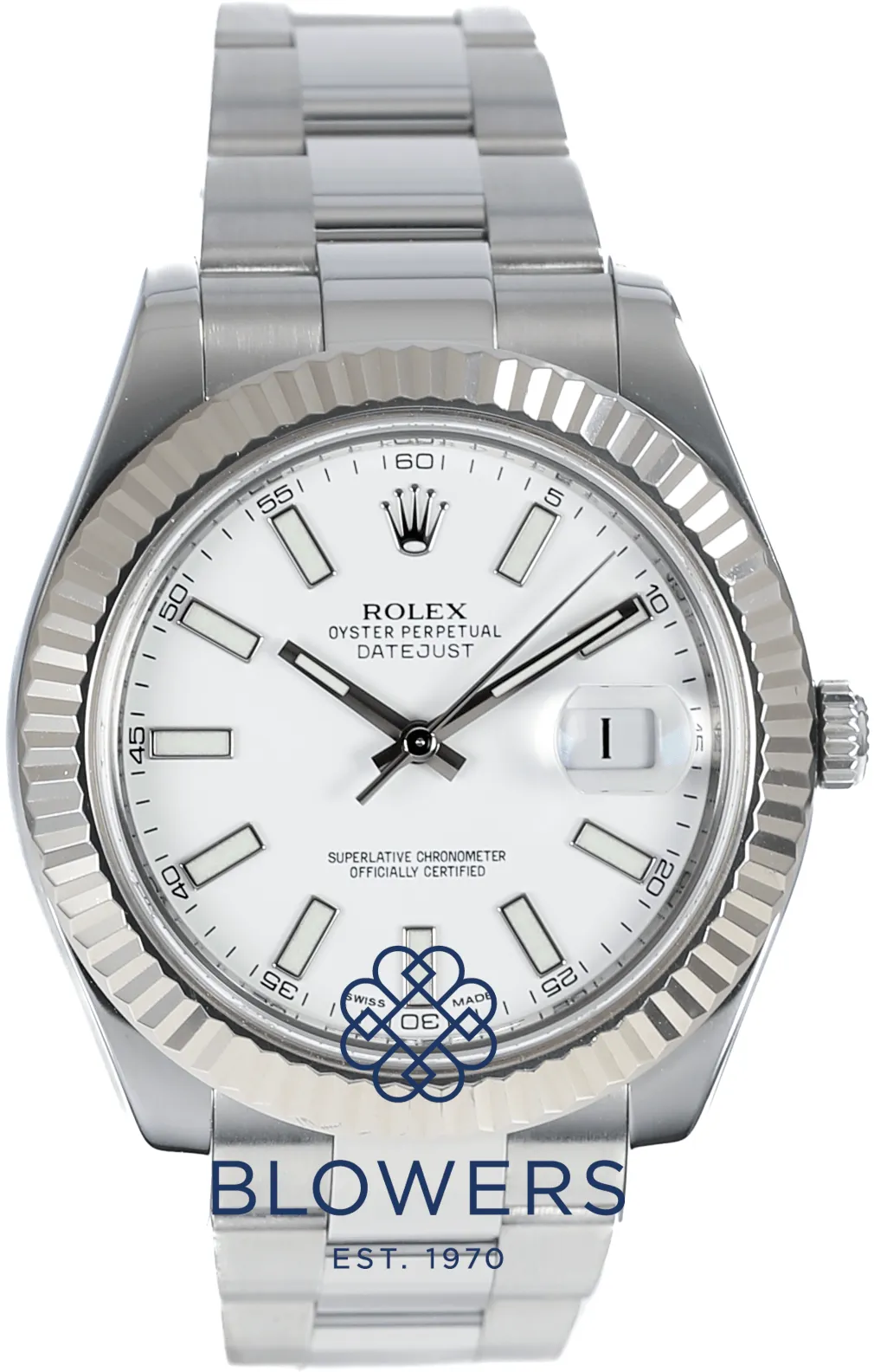 Rolex Datejust II 116334 41mm Stainless steel White