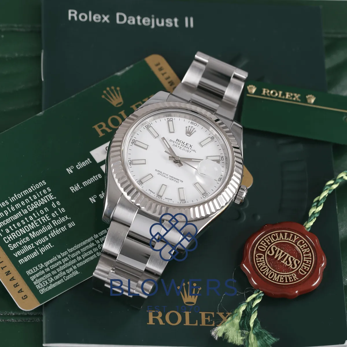 Rolex Datejust II 116334 41mm Stainless steel White 1