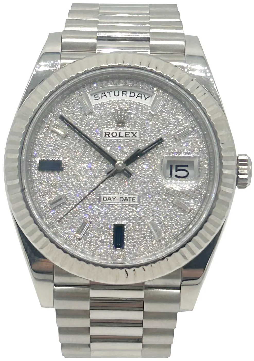 Rolex Day-Date 40 228239 White gold Green