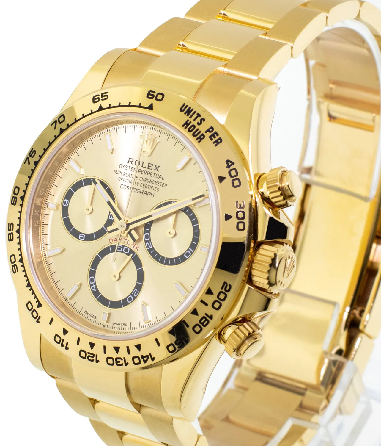 Rolex Daytona 126508 40mm Yellow gold and 18k yellow gold Champagne Index Dial with Champagne Sub-Dials