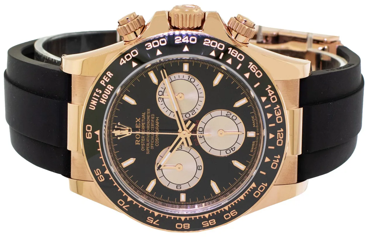 Rolex Daytona 126515 40mm Everose gold Black 6