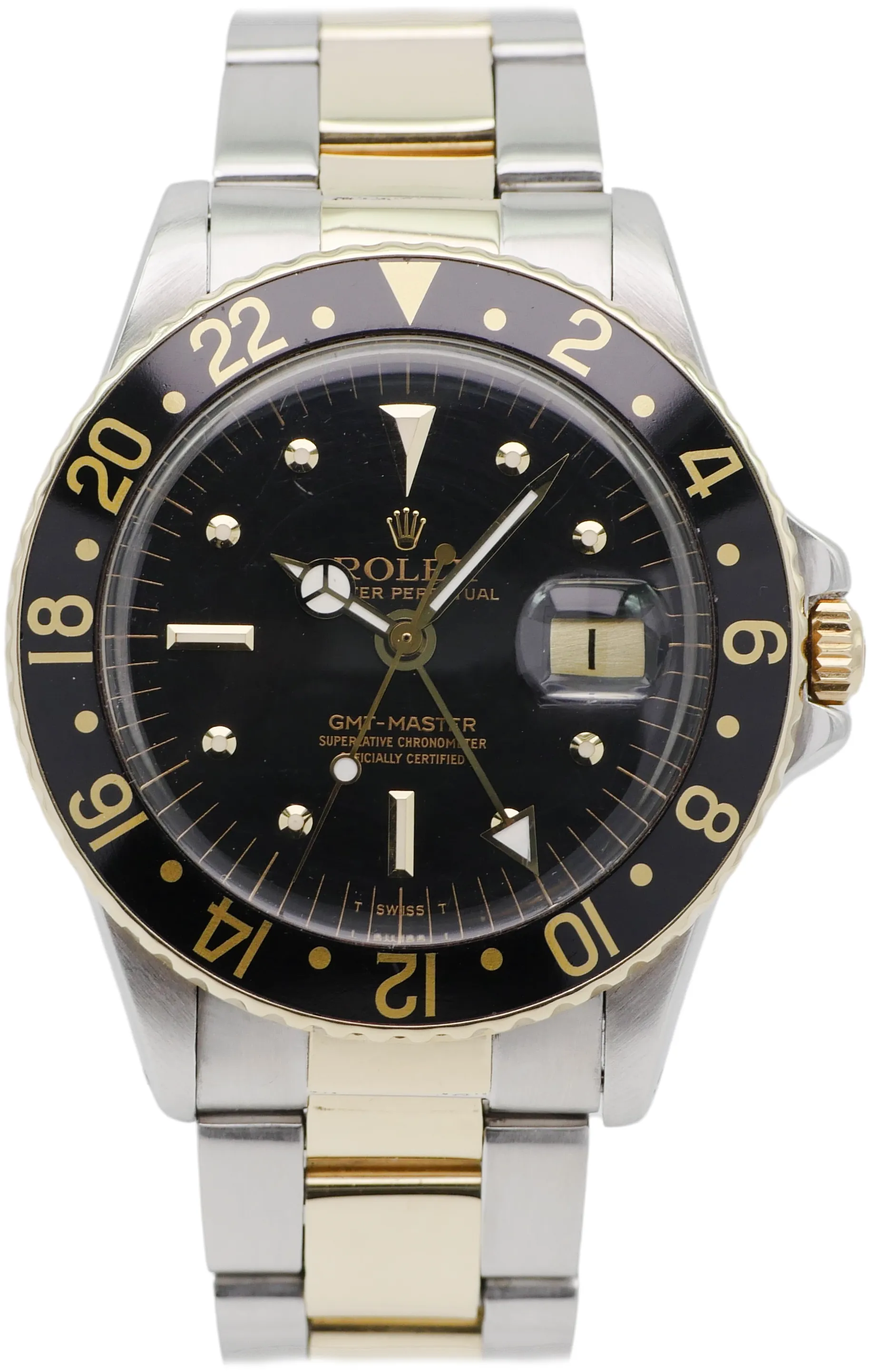 Rolex GMT-Master 1675 Yellow gold and Stainless steel Black